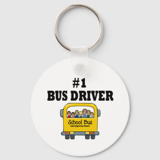 Number One Bus Driver Key Ring