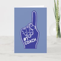 Number One Coach Foam Finger