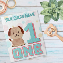 Number One Cute Dog Puzzle | Personalised