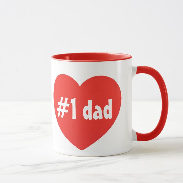 number one dad beker mug (Right)