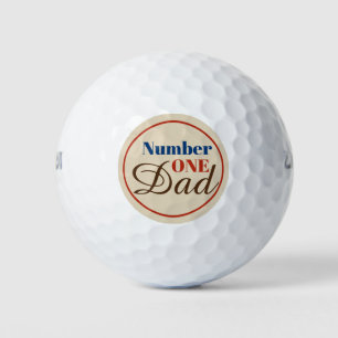 Number One Dad Golf Balls