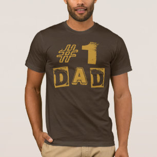 Number One Dad Grunge Jersey T-Shirt