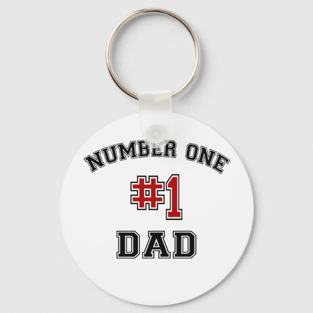 Number One Dad Key Ring (Front)