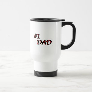 Number One Dad Mug - red