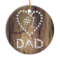 Number One Dad on Wood-look Background