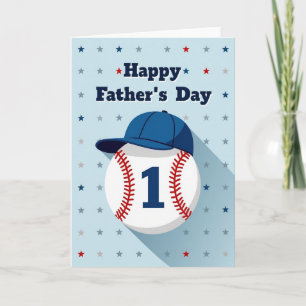 Number One Dad Sport Ball Card