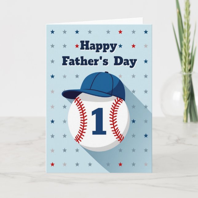 Number One Dad Sport Ball Card (Front)