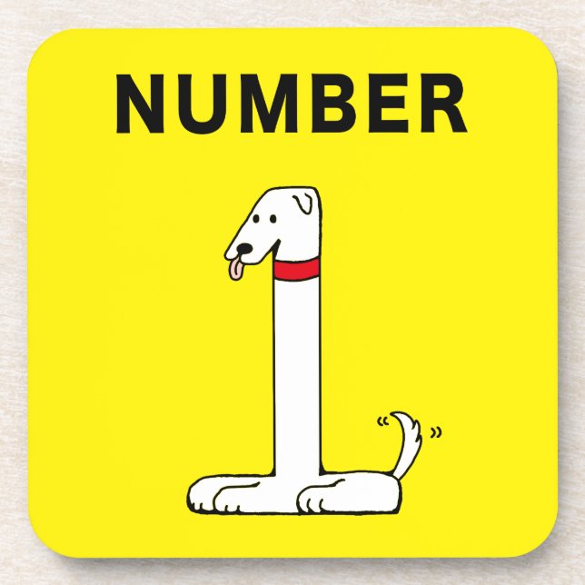Number One Dog Coaster (Front)