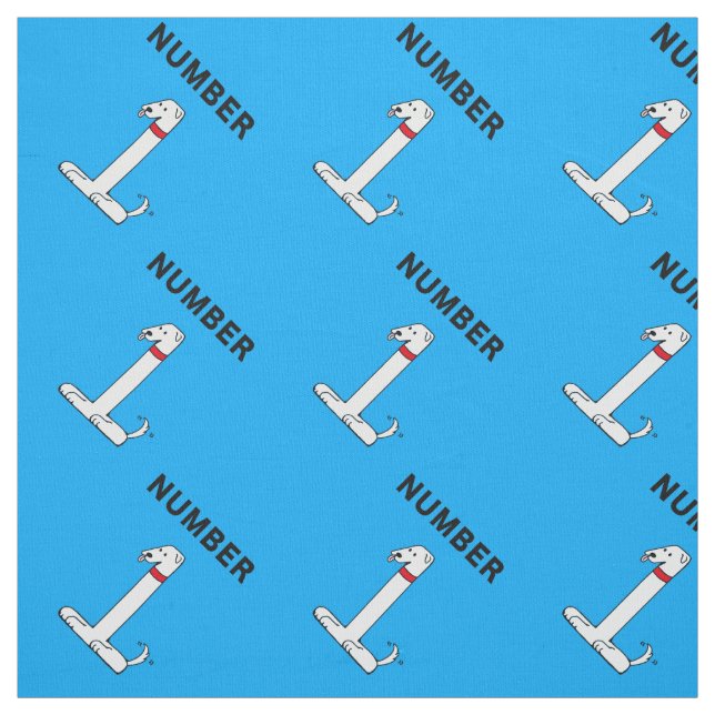 Number One Dog Fabric (Swatch)