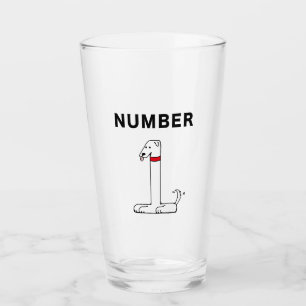 Number One Dog Glass