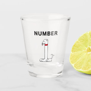 Number One Dog Shot Glass