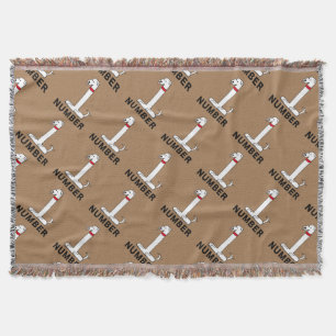 Number One Dog Throw Blanket