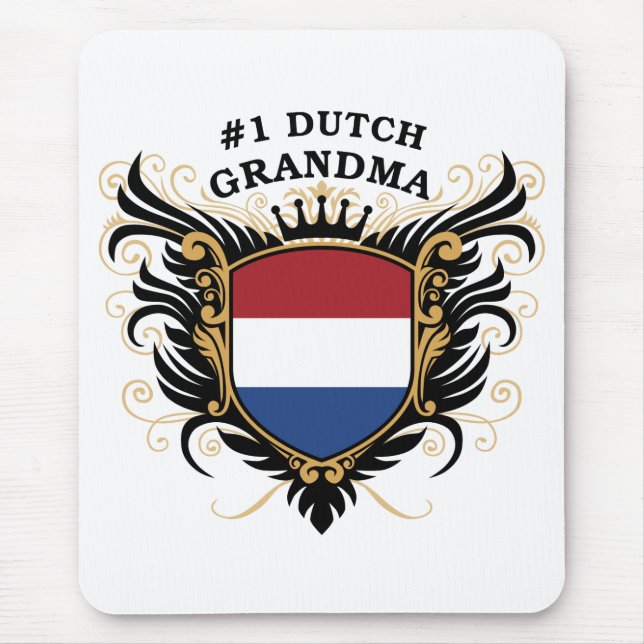 Number One Dutch Grandma Mouse Pad (Front)