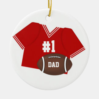 Number One Football Dad Ornament