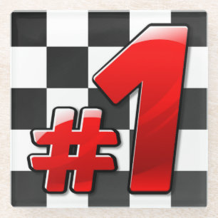 NUMBER ONE GLASS COASTER