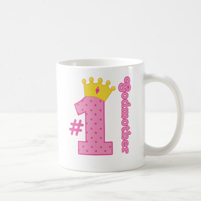 Number One Godmother Coffee Mug (Right)