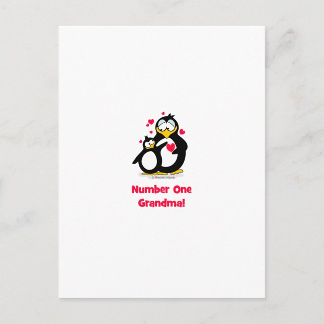 Number One Grandma Postcard (Front)