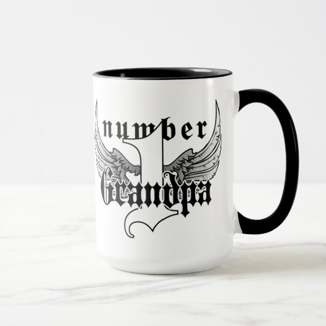 Number One Grandpa Coffee Mug (Right)