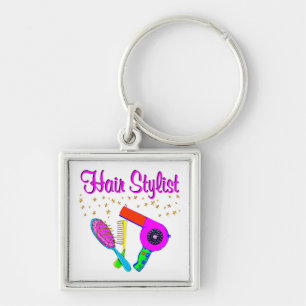 NUMBER ONE HAIR STYLIST AND BEAUTICIAN KEY RING