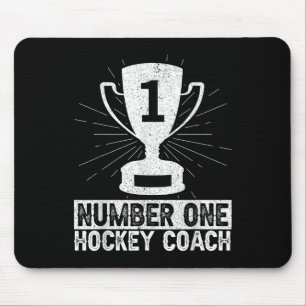 Number One Hockey Coach Ice Hockey Field Hockey Tr Mouse Pad