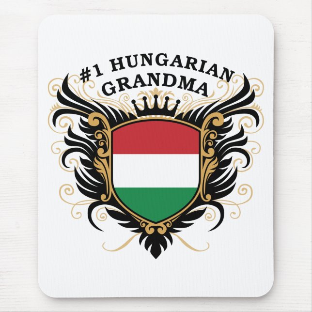 Number One Hungarian Grandma Mouse Pad (Front)