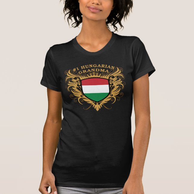 Number One Hungarian Grandma T-Shirt (Front)
