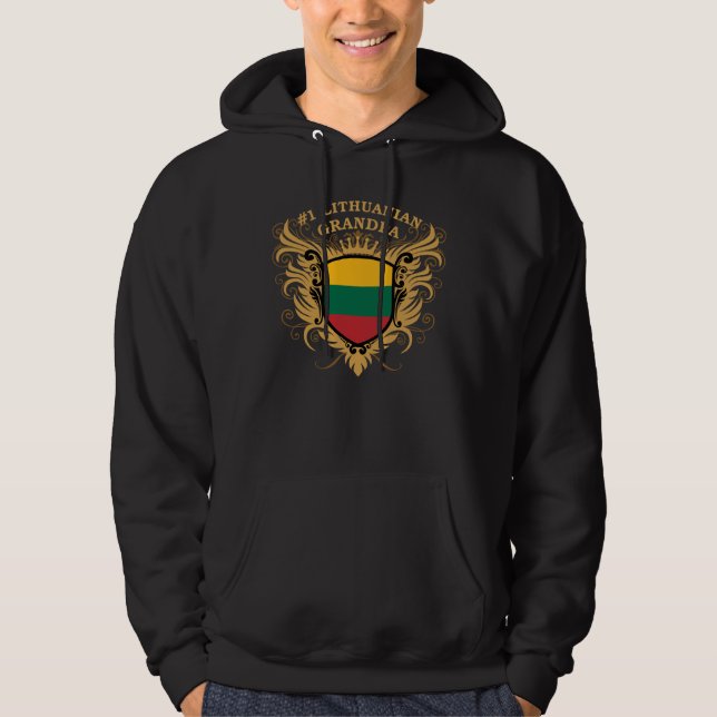 Number One Lithuanian Grandpa Hoodie (Front)