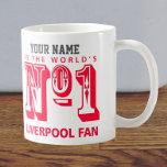 Number One Liverpool Fan Coffee Mug<br><div class="desc">A gift for any supporter of Liverpool. Personalise it with your own choice of name!</div>