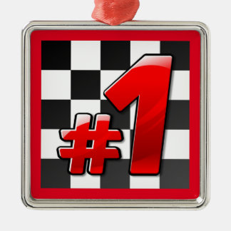 NUMBER ONE METAL TREE DECORATION