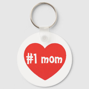 number one mom key-ring key ring