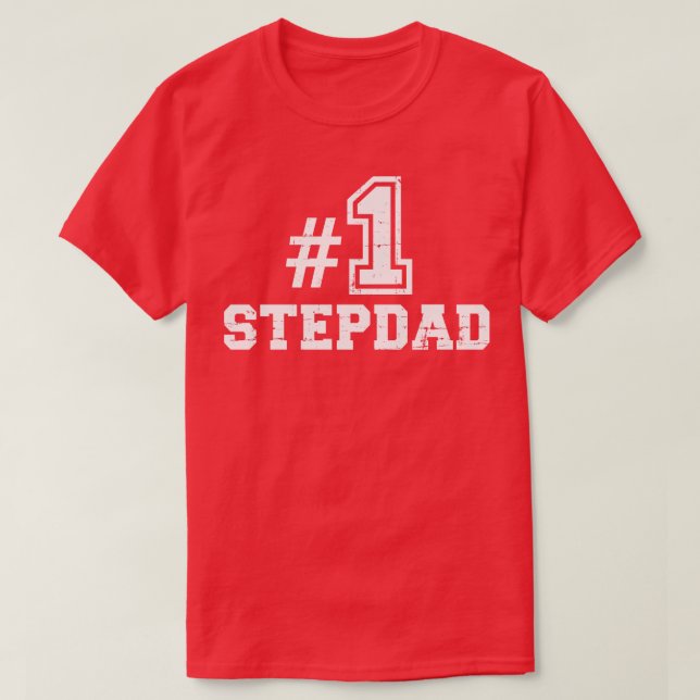 Number one No 1 stepdad T-Shirt (Design Front)