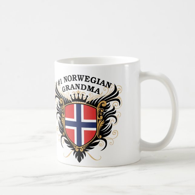 Number One Norwegian Grandma Coffee Mug (Right)