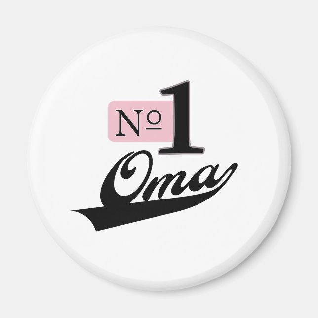Number One Oma Magnet (Front)