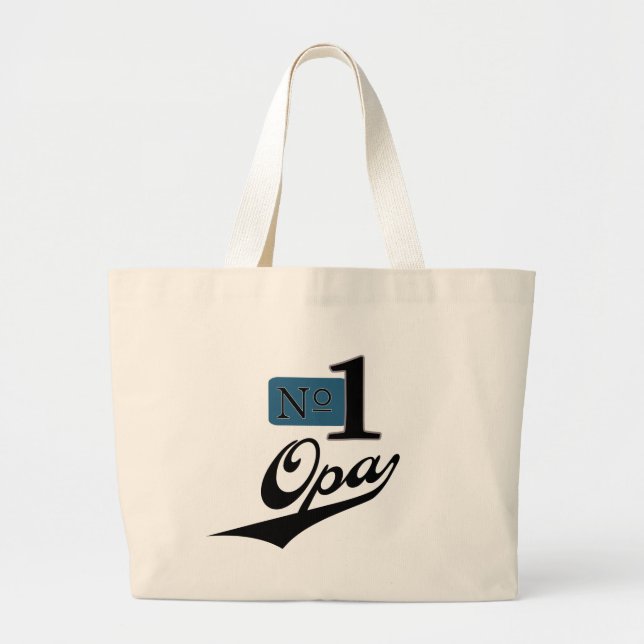 Number One Opa Large Tote Bag (Front)