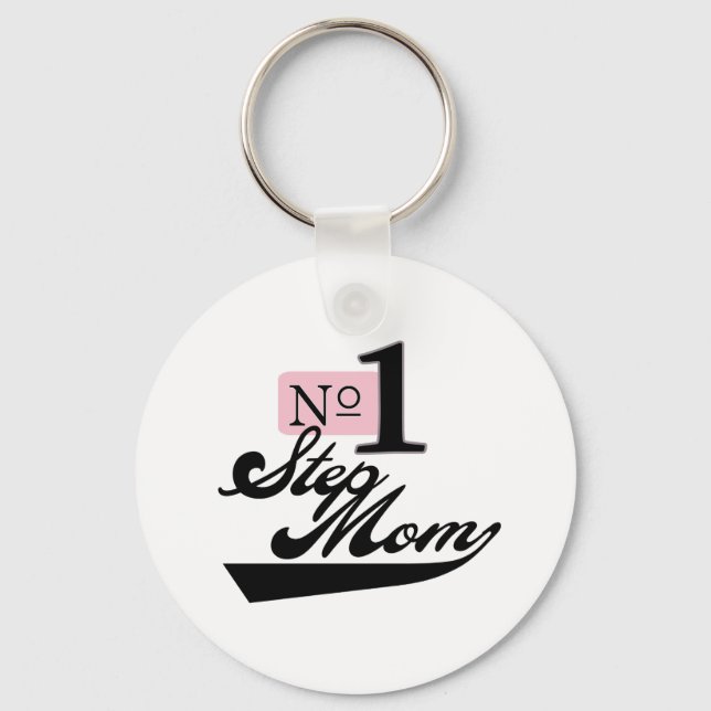 Number One StepMom Key Ring (Front)
