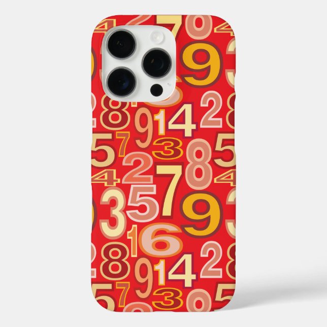 Number Pattern  Case-Mate iPhone Case (Back)