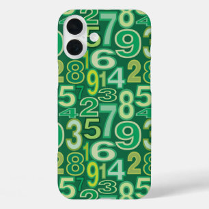 Number Pattern iPhone 16 Plus Case