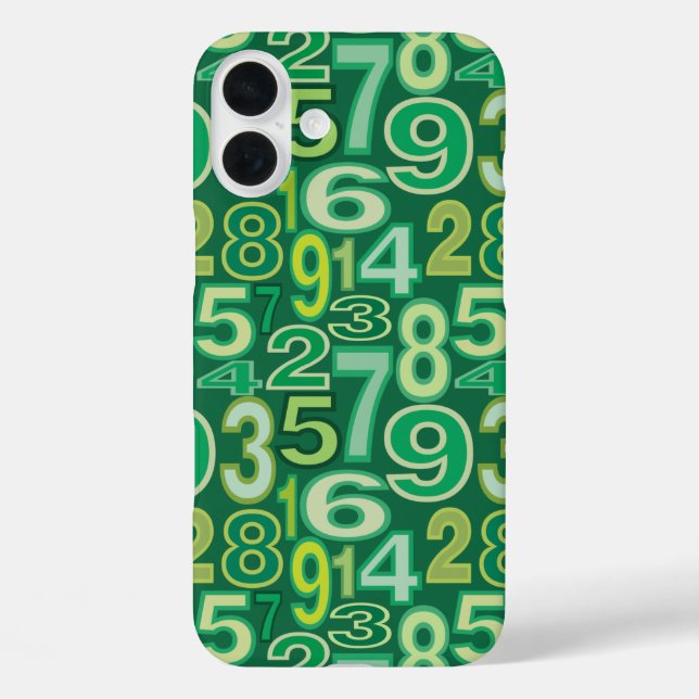 Number Pattern  Case-Mate iPhone Case (Back)