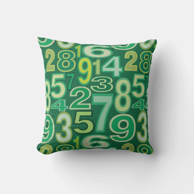 Number Pattern  Cushion (Front)