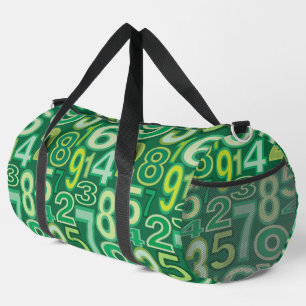Number Pattern Duffle Bag