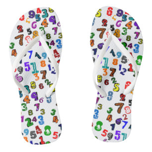 Number Pattern Jandals