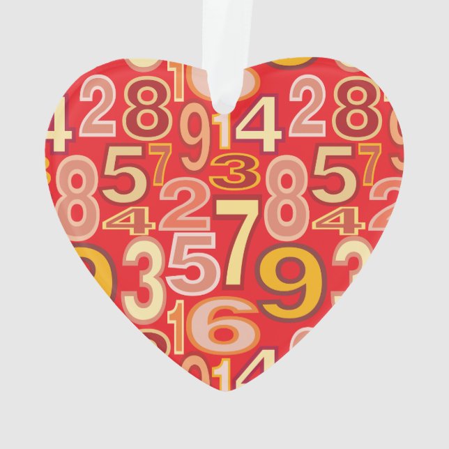 Number Pattern  Ornament (Back)