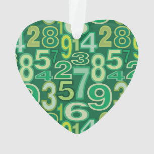 Number Pattern  Ornament