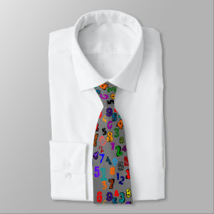 Number Pattern Tie