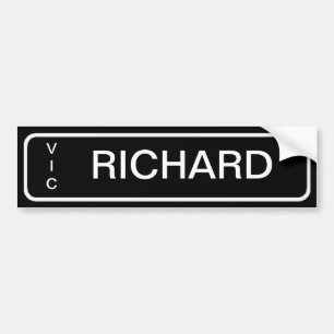Number Plate Bedroom Door Labels