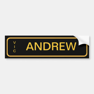 Number Plate Bedroom Door Labels