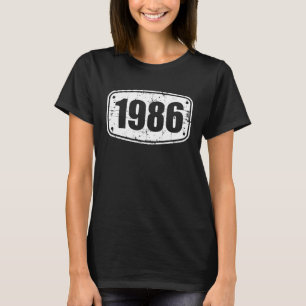 Number Plate vintage 1986 T-Shirt