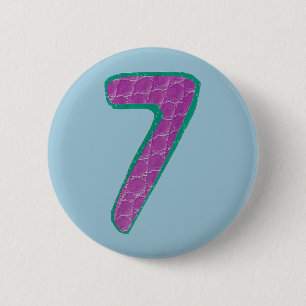 Number Seven Button