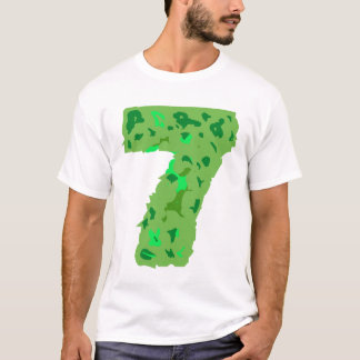 Number seven with camouflage color T-Shirt