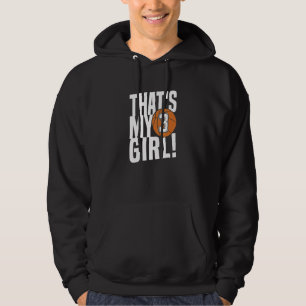 Number Three That's My Girl 3 Basketball Mom Dad Hoodie